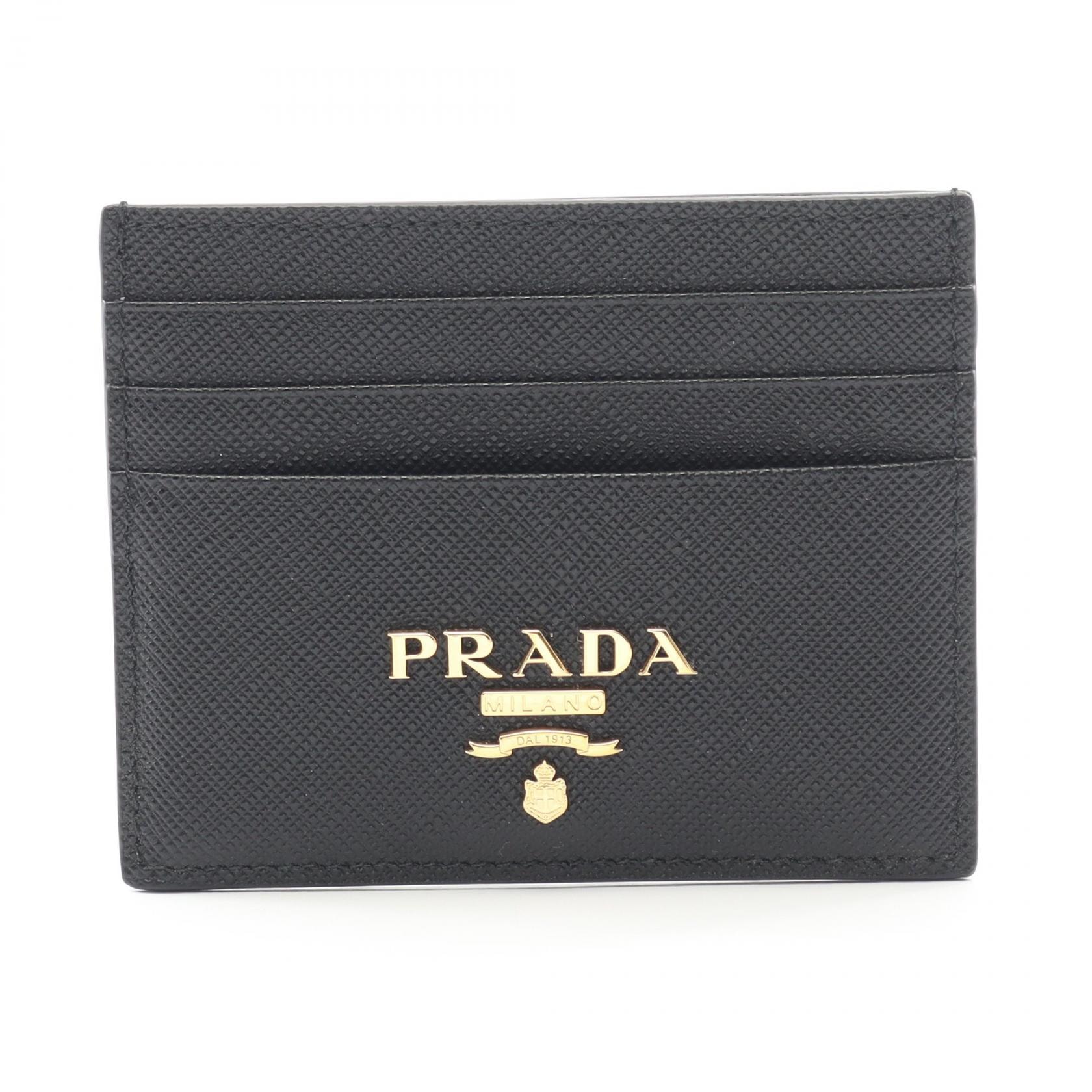 プラダ PRADA SAFFIANO METAL カードケース アクセサリー サフィアーノレザー レディース ブラック系 1MC025QWAF0002 【新品】