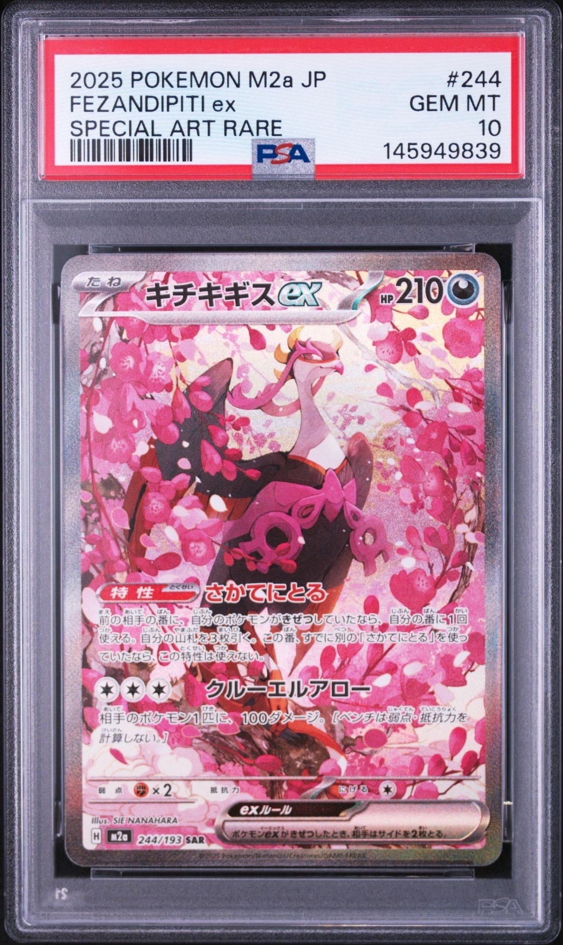 PSA10】キチキギスex SAR [M2a 244/193](ハイクラスパック「MEGA