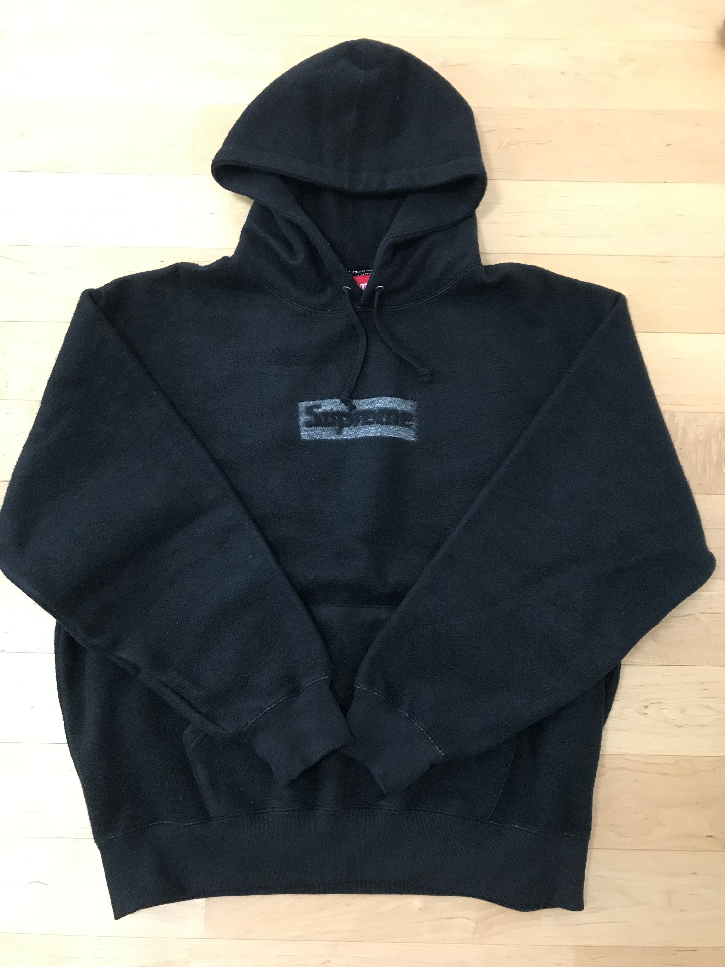 Supreme Inside Out Box Logo Hooded Sweatshirt "Black"