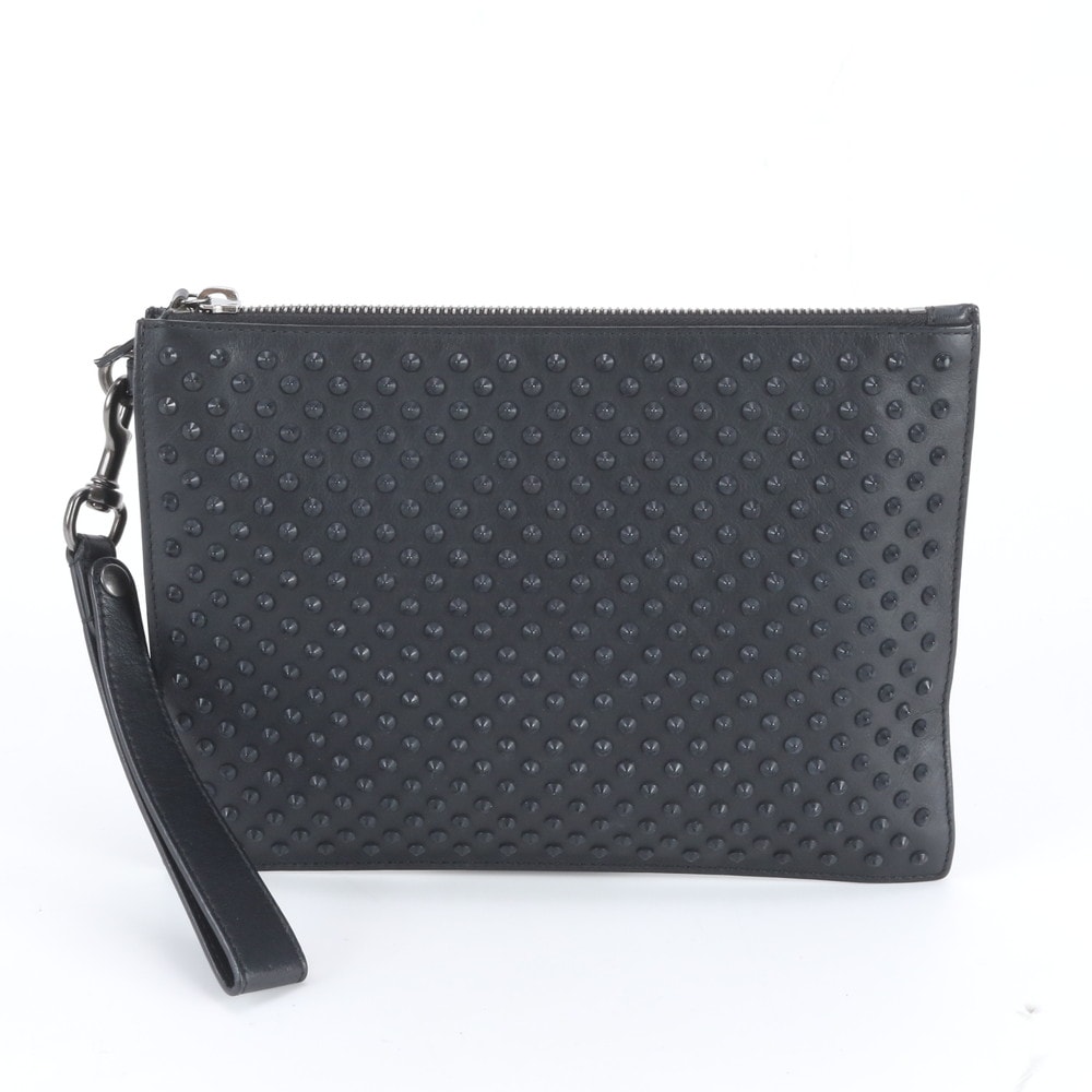 ■美品 グッチ スタッズ 337307 セカンドバッグ レザー