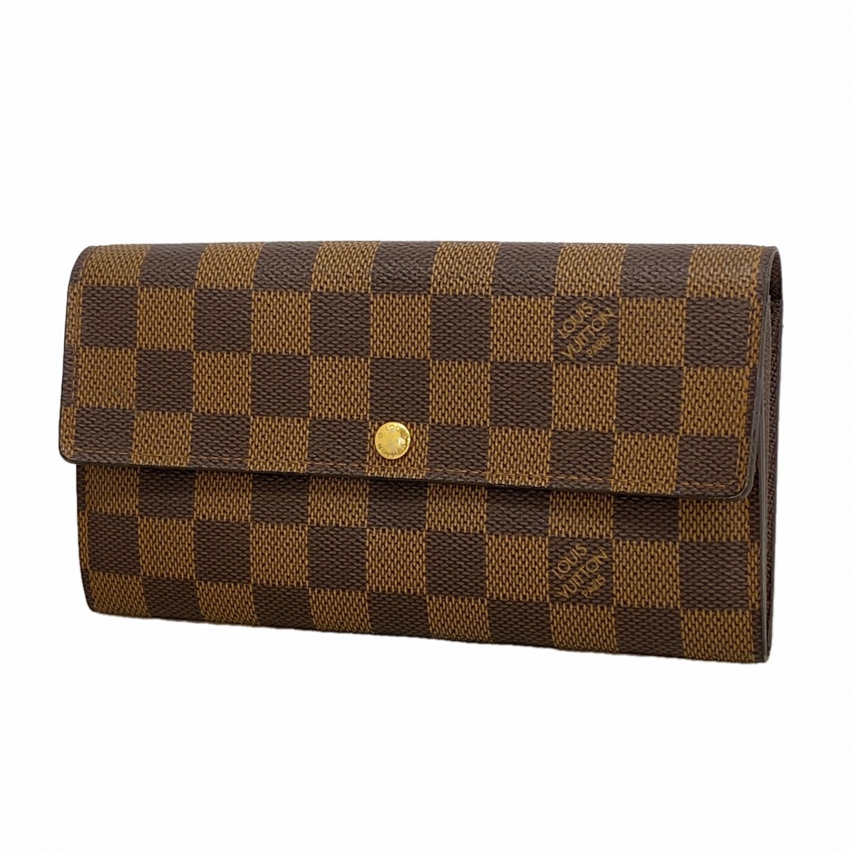 【6gd4485】ルイヴィトン 長財布 ダミエ ポルトフォイユサラ N61734 エベヌ【中古】メンズ レディース ユニセックス