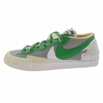 NIKE ナイキ スニーカー DD1877-001 × sacai Blazer Low Classic Green サカイ ブレーザー ロー クラシックグリーン グリーン系 グレー系 28.5cm【中古】