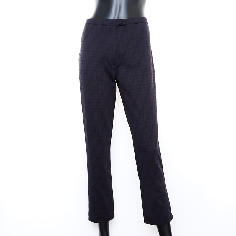 フェンディ FENDI チェック 28インチ スキニー パンツ【中古】