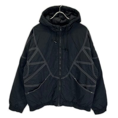 シュプリーム 18AW ブラック Zig Zag パフィージャケット L