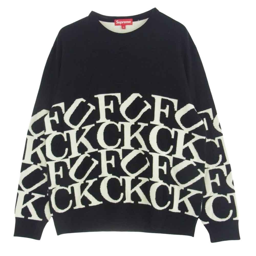 Supreme シュプリーム ニット 20AW Fuck Sweater ファック ニット セーター ブラック系 M【中古】