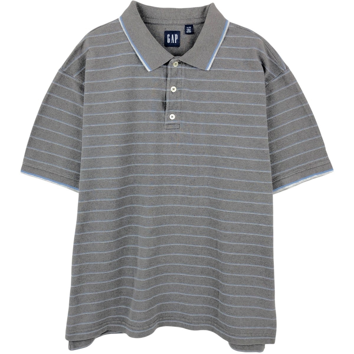 古着 90年代 ギャップ GAP オールドギャップ マルチボーダー 半袖 ボーダー ポロシャツ メンズXL相当 ヴィンテージ/eaa657497