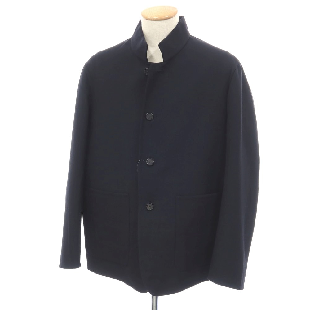 【中古】ジルサンダー JIL SANDER ウール カジュアルジャケット ダークネイビー【サイズ44】【メンズ】