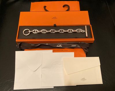 Hermes Chaine D'ancre TGM Bracelet "Silver"