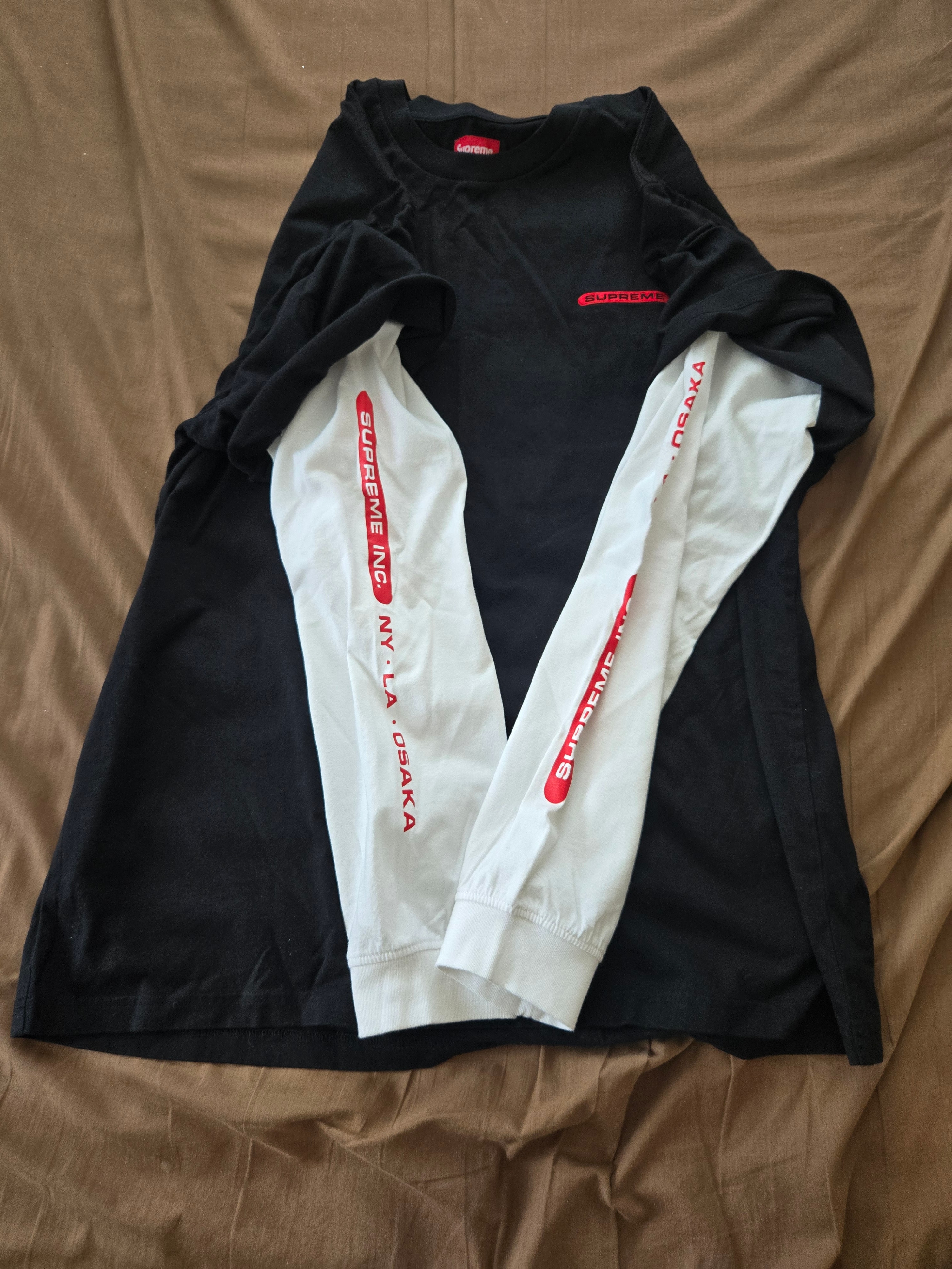 Supreme Inc. Paneled L/S Top "Black"