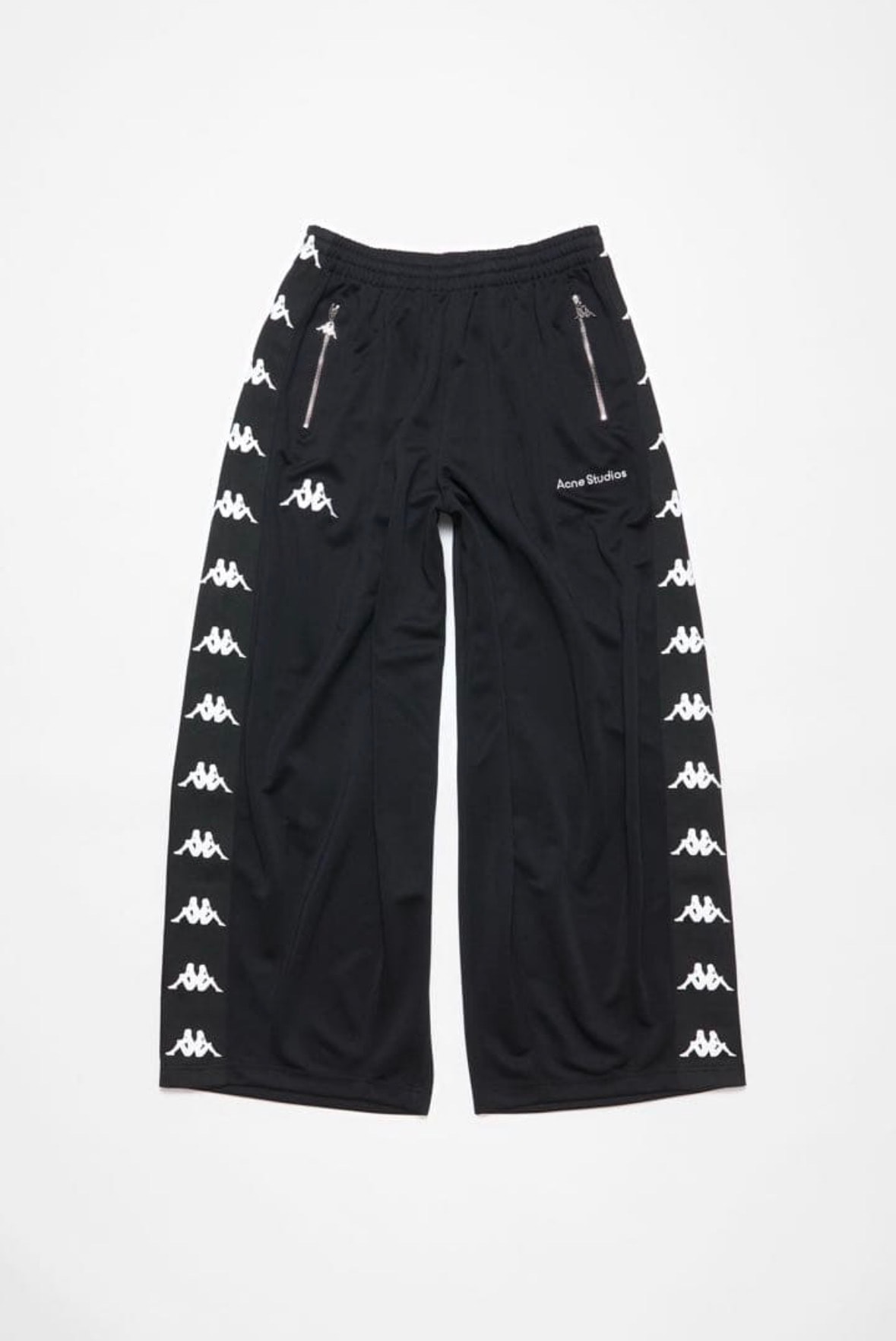 Acne Studios x Kappa Relaxed Fit Trousers "Black"