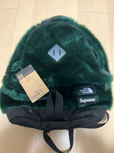 Supreme x The North Face Faux Fur Backpack "Green"