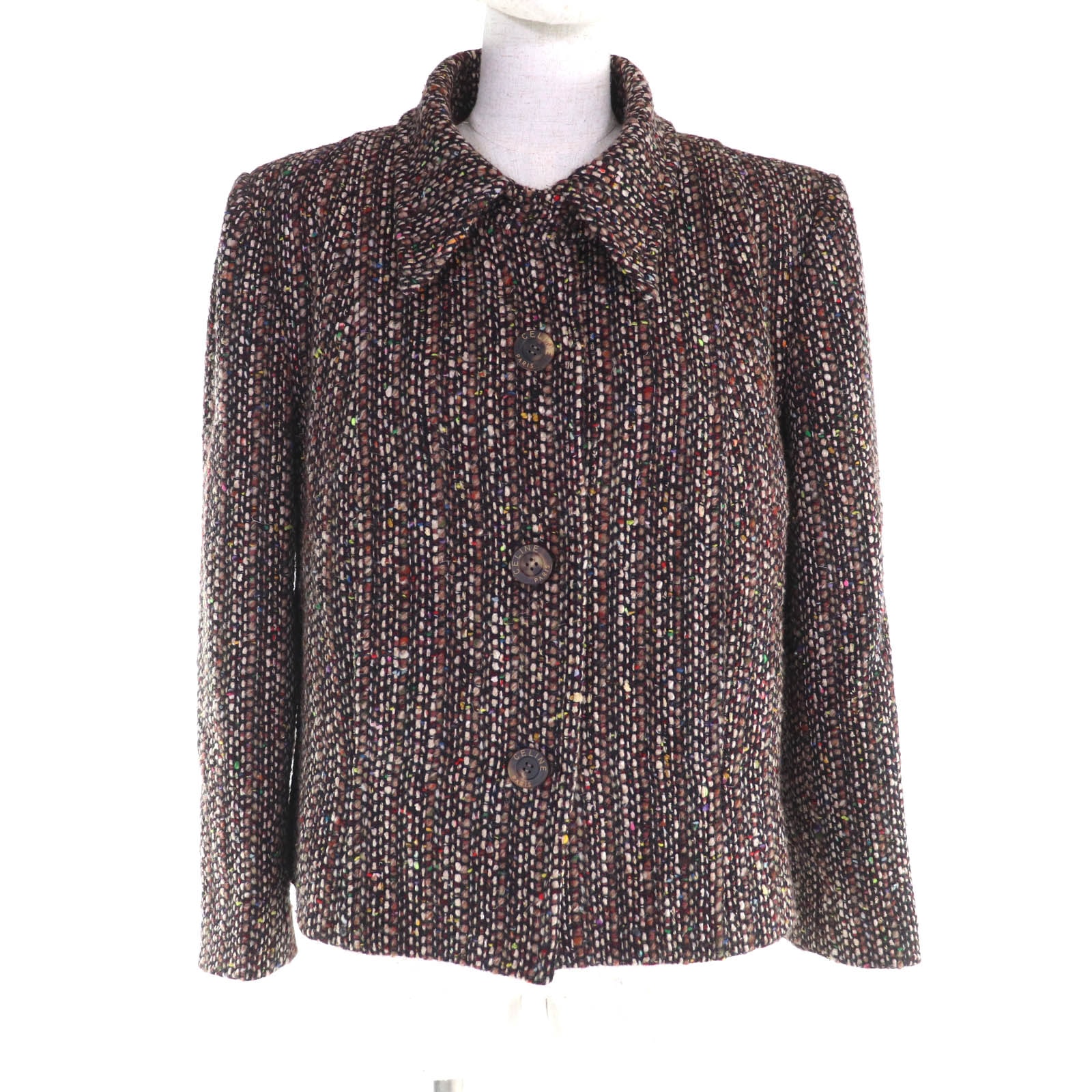 美品 セリーヌ ジャケット ブラウン系 レディース 44