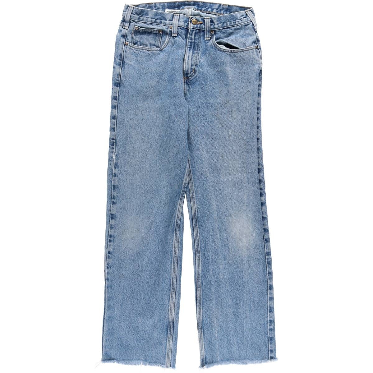 古着 カーハート Carhartt Straight Traditional Fit カットオフ ストレートデニムパンツ メンズw33相当/eaa520145