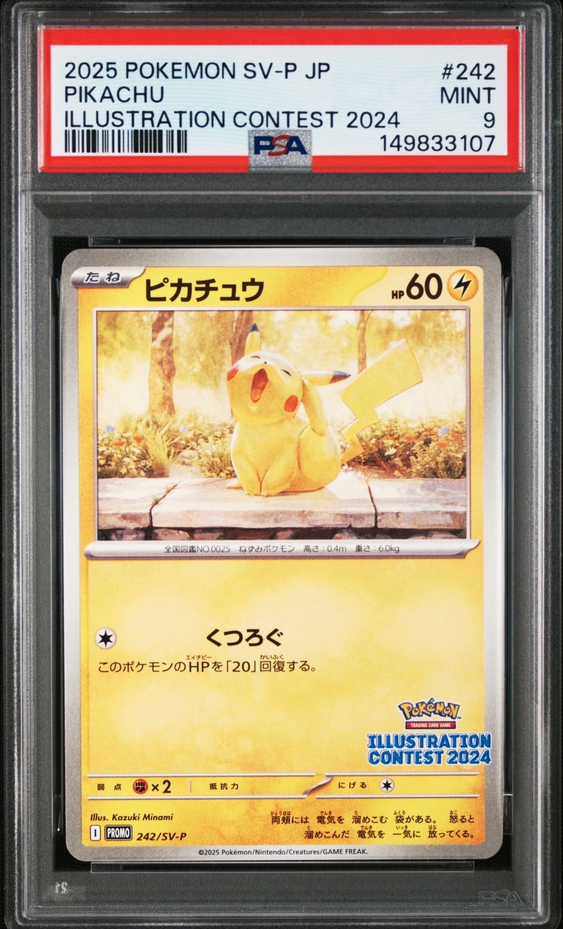 ピカチュウ [SV-P 242](プロモカードパック「イラストレーションコンテスト 2024 受賞作品プロモカード化記念キャンペーン」)