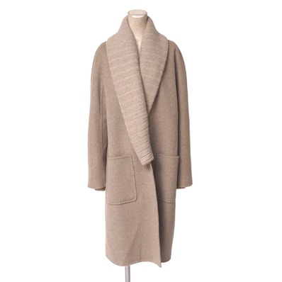 ■美品■FOXEY BOUTIQUE フォクシー ブティック コート サイズ40 総カシミヤ ショールカラー ロングコート ブランド古着【中古】20260807/RB0435