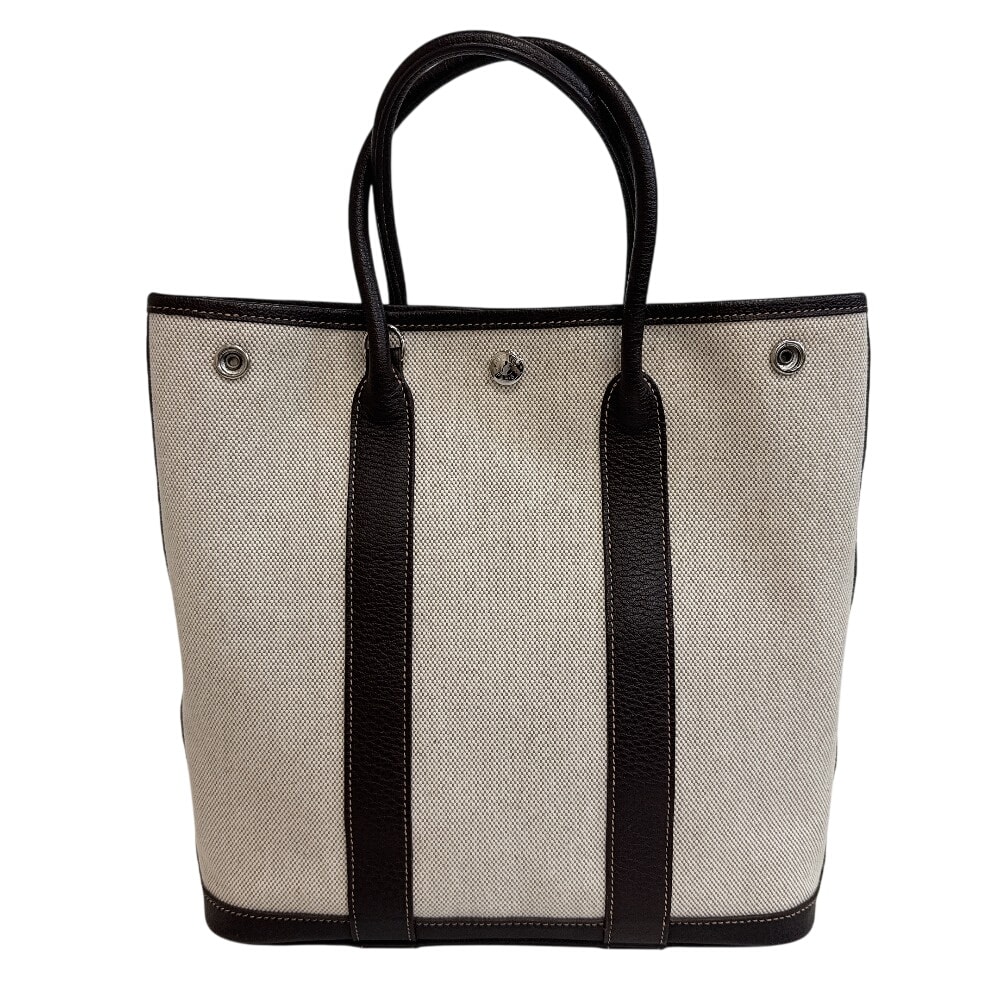 エルメス HERMES ショルダーバッグ ガーデンファイルPM 2WAY ハンド トートバッグ ベージュ
