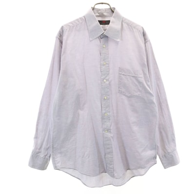 BALENCIAGA バレンシアガ 90s 日本製 オールド 長袖 シャツ 41-84 グレー系