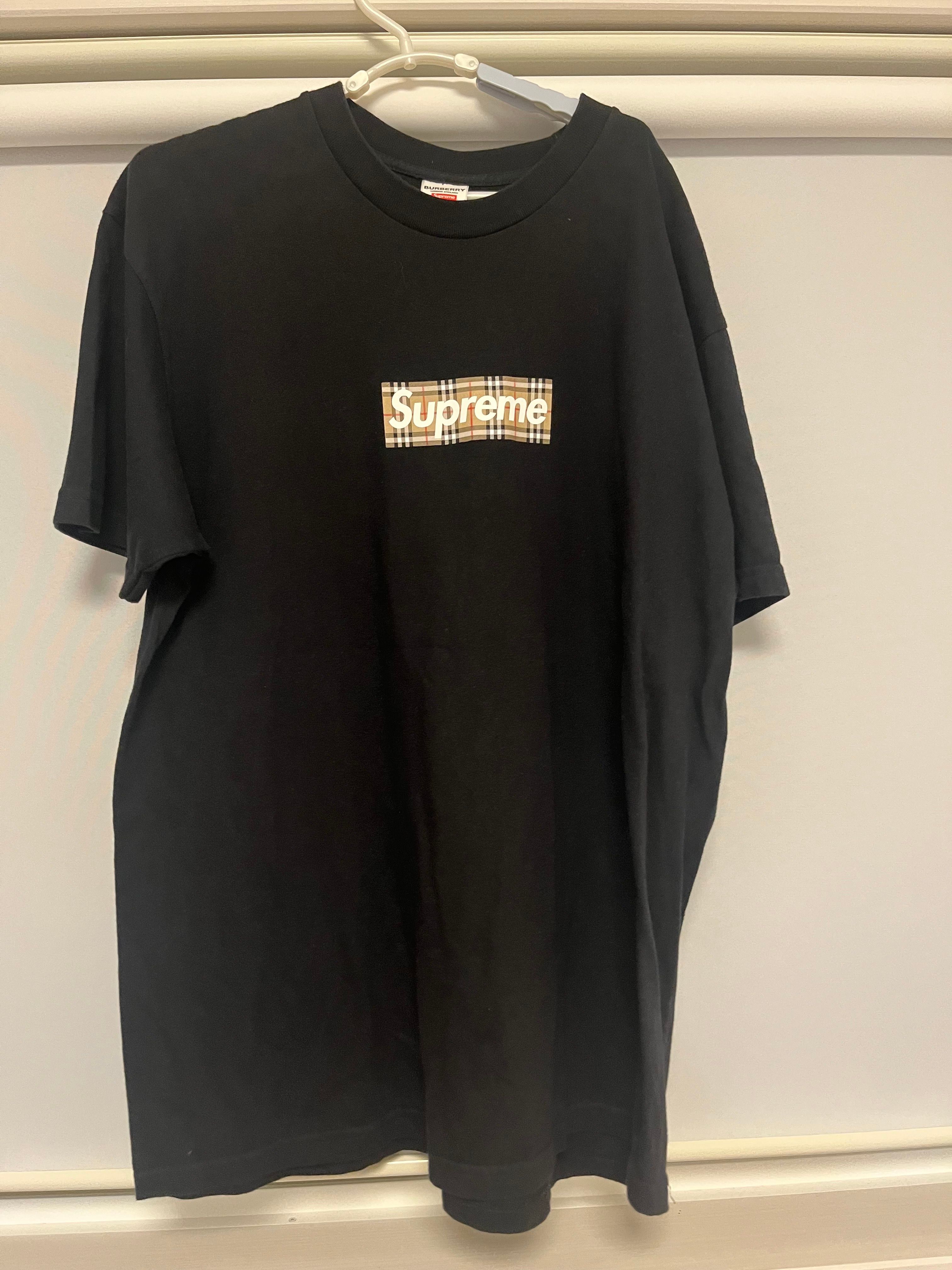 Supreme / Burberry Box Logo Tee "Black"
