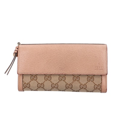 グッチ コンチネンタルウォレット ブリー 長財布 GGキャンバス 323396 レディース GUCCI 中古