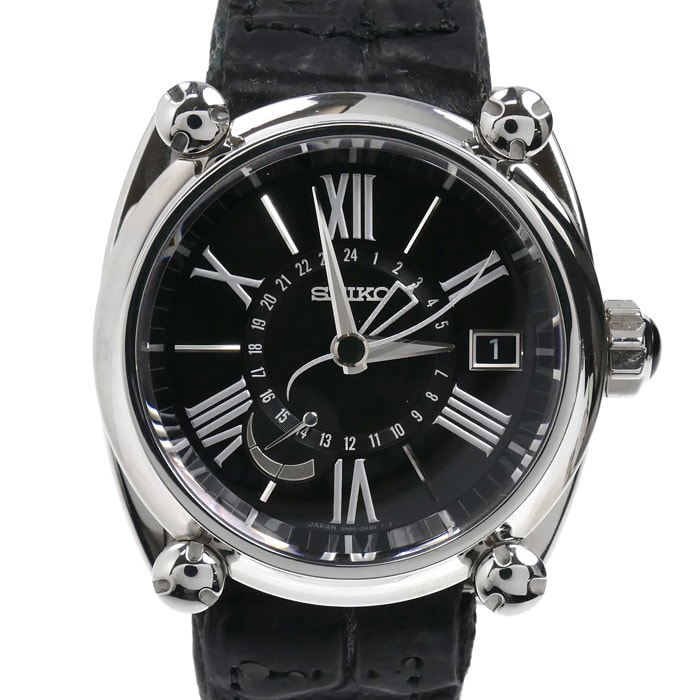 SEIKO セイコー ガランテ GMT スプリングドライブ 腕時計 自動巻き SBLA047/5R66-0AC1 メンズ【中古】