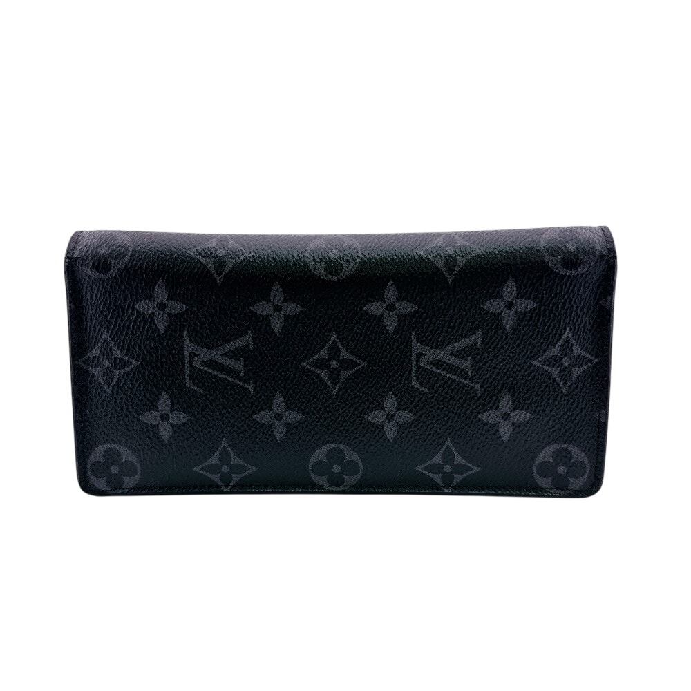 ルイヴィトン LOUIS VUITTON 長財布 モノグラムエクリプス ポルトフォイユ・ブラザ M61697 ブラック