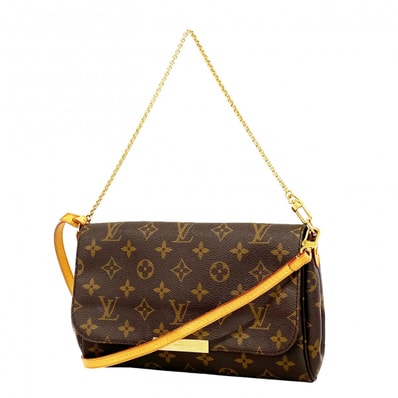 【6dc3247】ルイヴィトン ハンドバッグ モノグラム フェイボリットMM M40718 ブラウン 2wayバッグ【中古】レディース