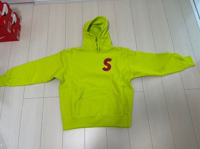 Supreme S Logo Hooded Sweatshirt "Acid Green" (20FW)