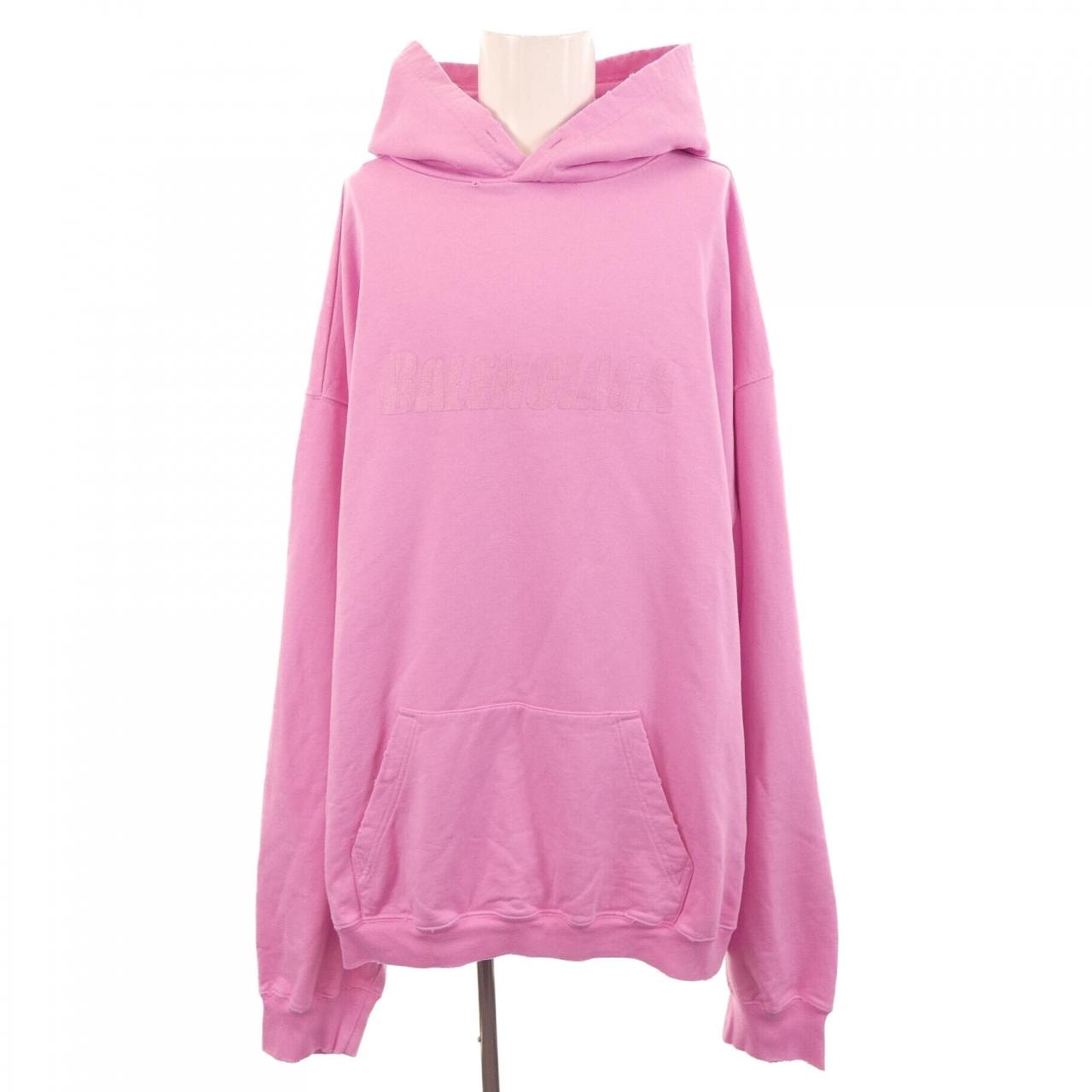 バレンシアガ BALENCIAGA DESTROYED LOGO PRINT HOODIE 729361 TNVL2 UNISEX パーカー B (目立った傷や汚れなし)】バレンシアガ BALENCIAGA DESTROYED LOGO