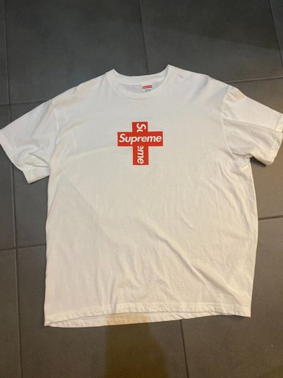 Supreme Cross Box Logo Tee "White"