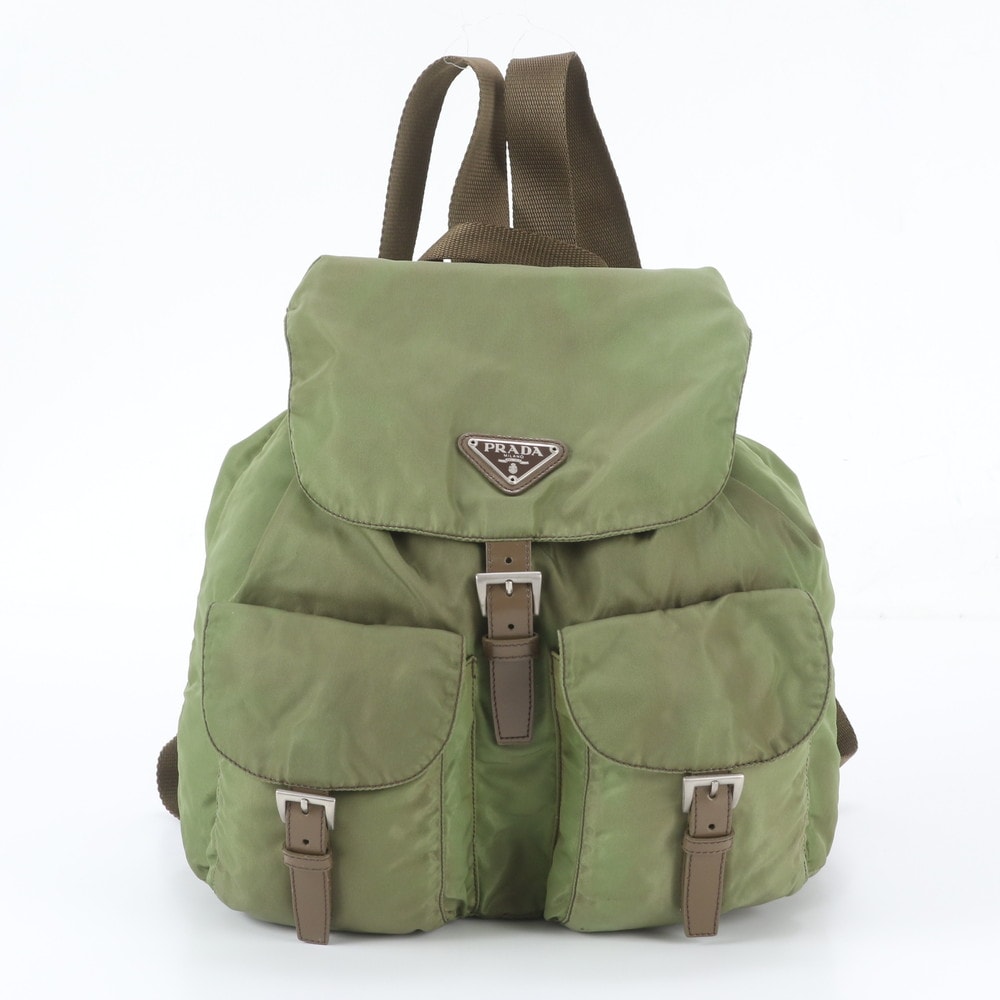 ■美品 プラダ テスート ナイロントライアングルロゴリュックサック
