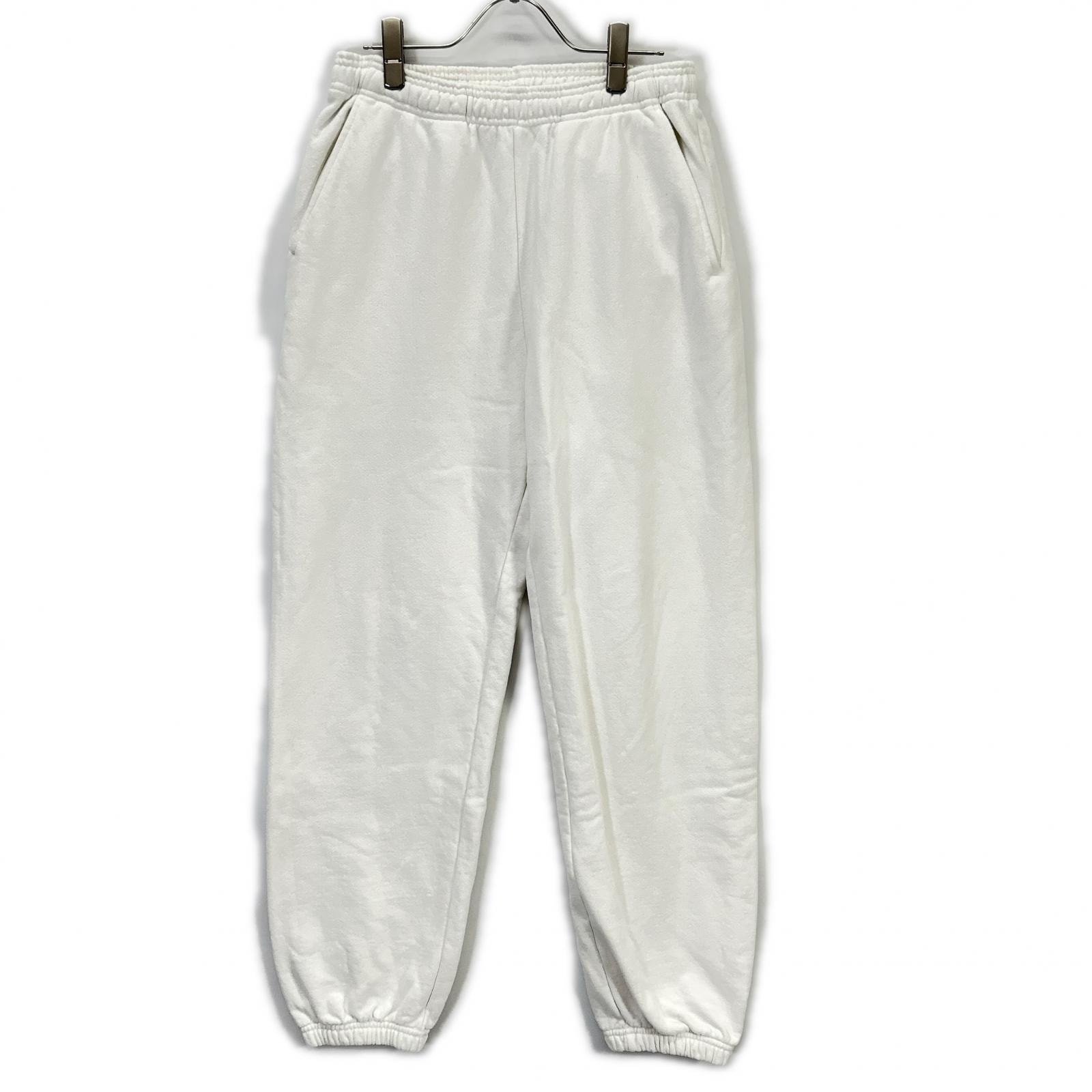 エンノイ plllllleeeasse USA製 ホワイト コットン スウェットパンツ M