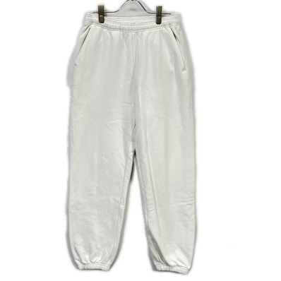 エンノイ plllllleeeasse USA製 ホワイト コットン スウェットパンツ M