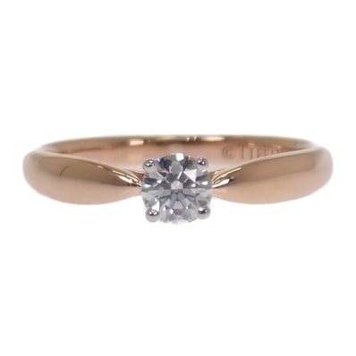 ティファニー TIFFANY&Co. ハーモニー 9号 リング K18ピンクゴールド Pt950プラチナ ゴールド ダイヤモンド レディース【中古】【Aランク】