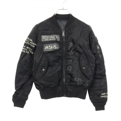 アヴィレックス AVIREX フライトジャケット ミリタリージャケット 衣料品 アウター ナイロン レディース ブラック系 / グリーン系 6252054 【中古】