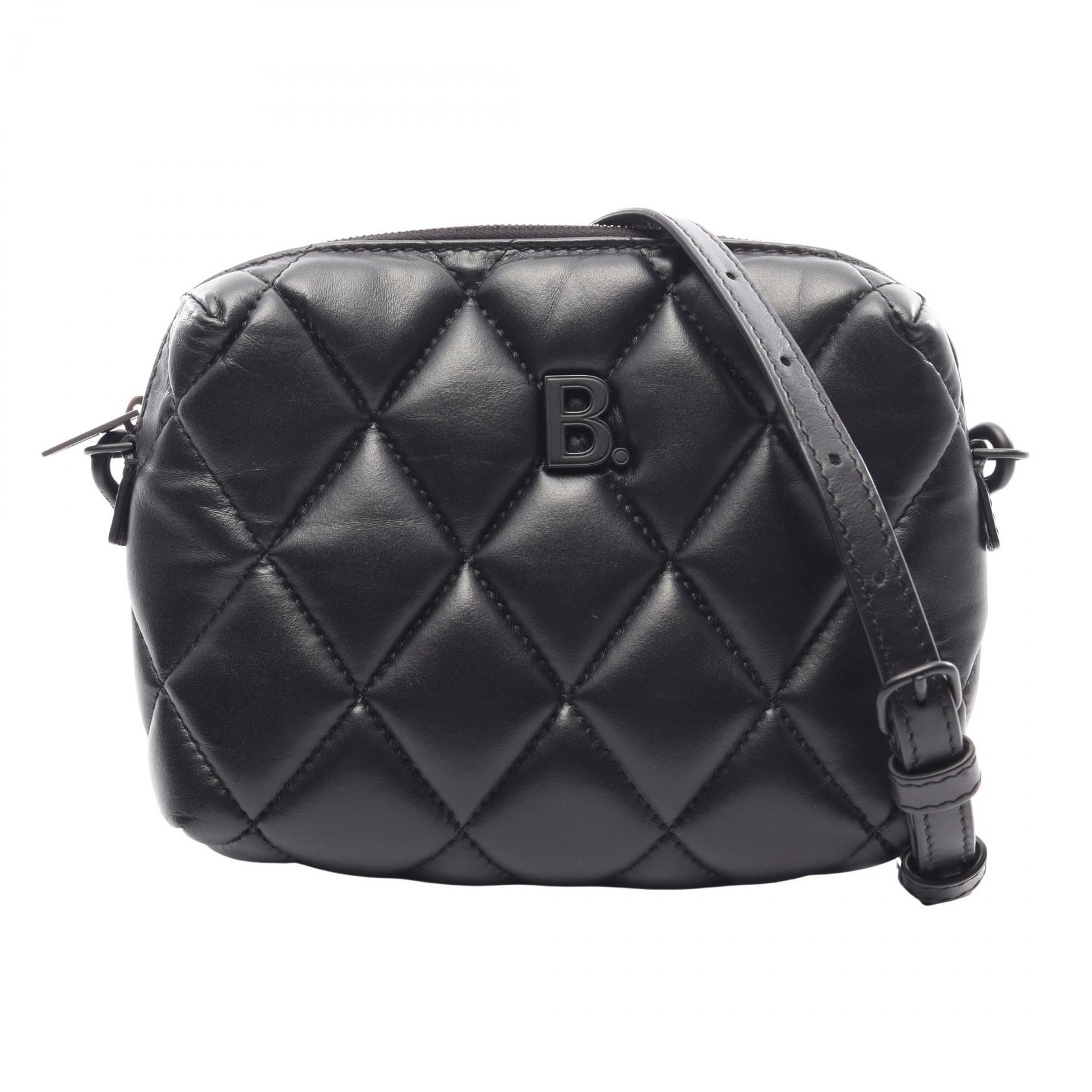 バレンシアガ BALENCIAGA カメラバッグ ショルダーバッグ バッグ レザー レディース ブラック系 616060 【中古】