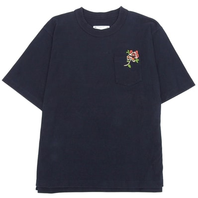 サカイ フラワーデザイン ポケットTシャツ ネイビー 1 22-02868M トップス メンズ 1