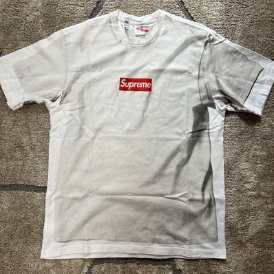 Supreme x MM6 Maison Margiela Box Logo Tee "White"