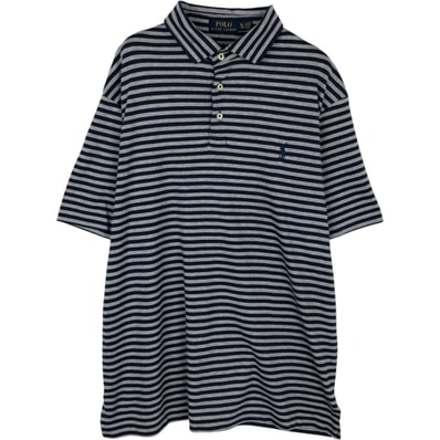 古着 ラルフローレン Ralph Lauren POLO RALPH LAUREN 半袖 ボーダー ポロシャツ メンズXL相当/eaa616588