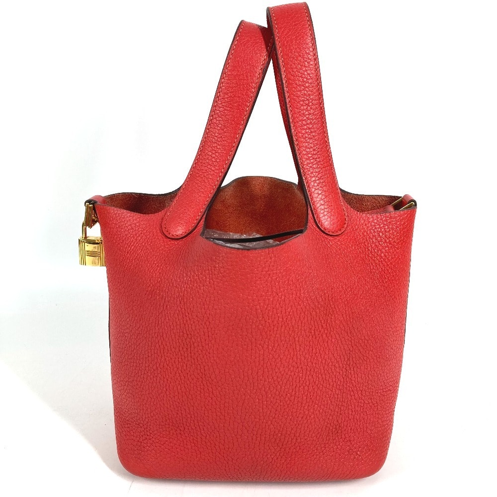 エルメス HERMES ピコタンロック PM 18 ピコタンロックPM ピコタンPM ピコタン18 ピコタン トートバッグ ハンドバッグ トリヨンクレマンス レッド