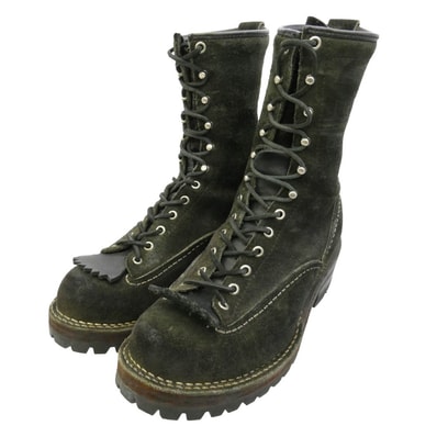 WESCO ウエスコ BK110100 Custom Jobmaster カスタム ジョブマスター ワーク ブーツ カーキ系 ブラック系 8 1/2E【中古】
