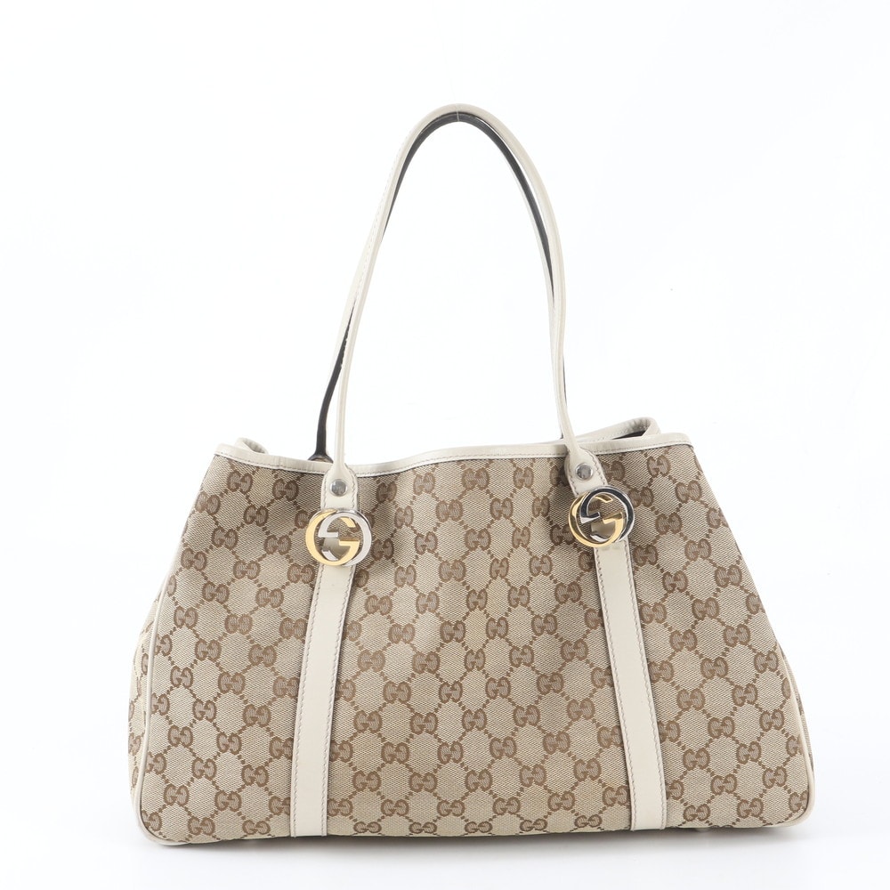 ■美品 グッチ GGキャンバスGGツインズ 232957 トート バッグ