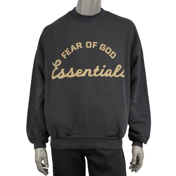 FEAR OF GOD ESSENTIALS Training 90s Crewneck Sweatshirt "Faded Black"
