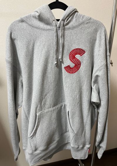 Supreme S Logo Hooded Sweatshirt "Heather Grey" (20FW)
