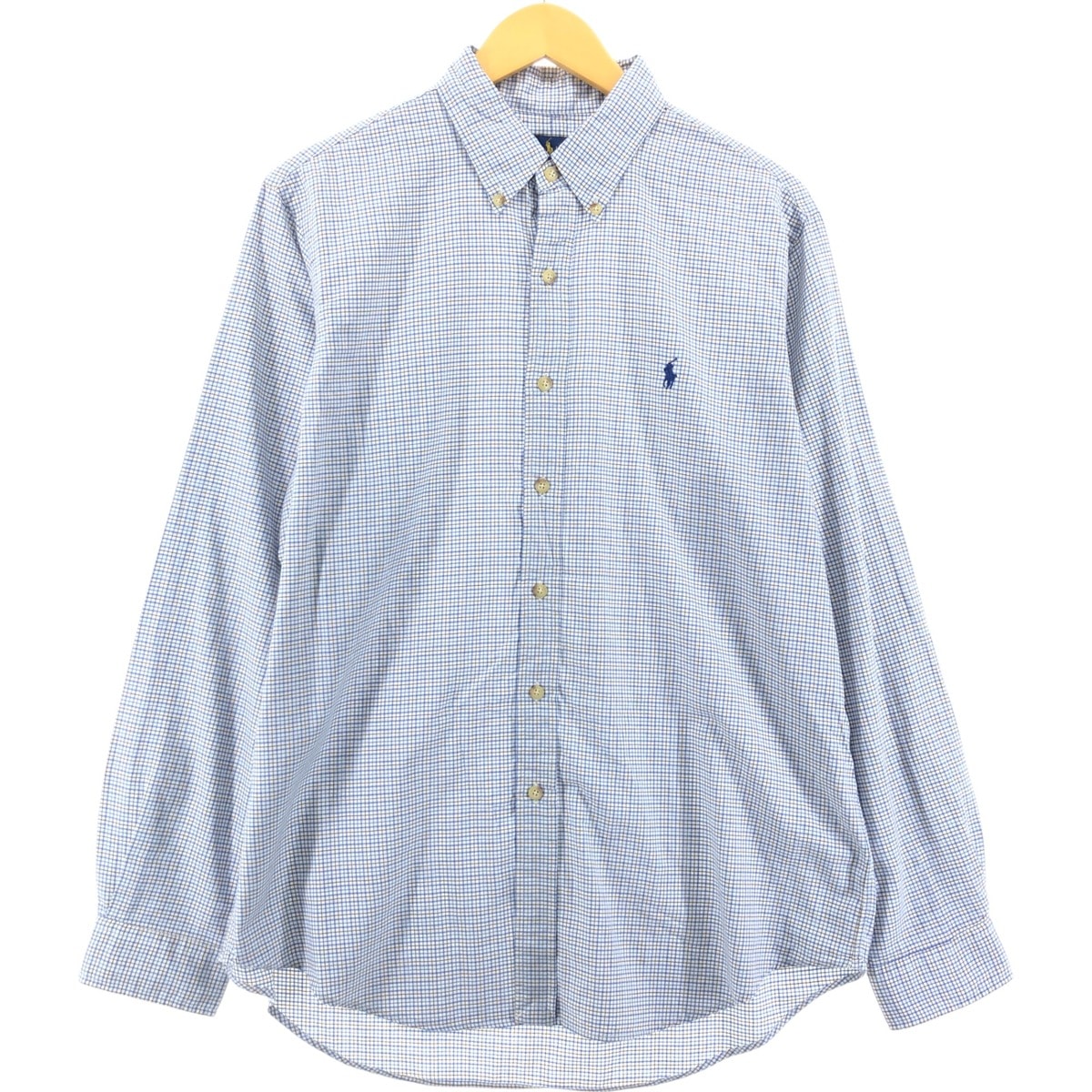 古着 ラルフローレン Ralph Lauren 長袖 ボタンダウンチェックシャツ メンズL相当/eaa548312