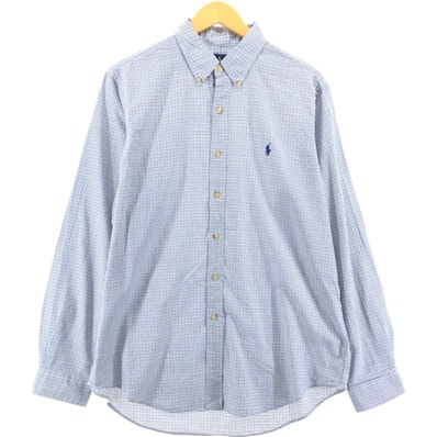 古着 ラルフローレン Ralph Lauren 長袖 ボタンダウンチェックシャツ メンズL相当/eaa548312