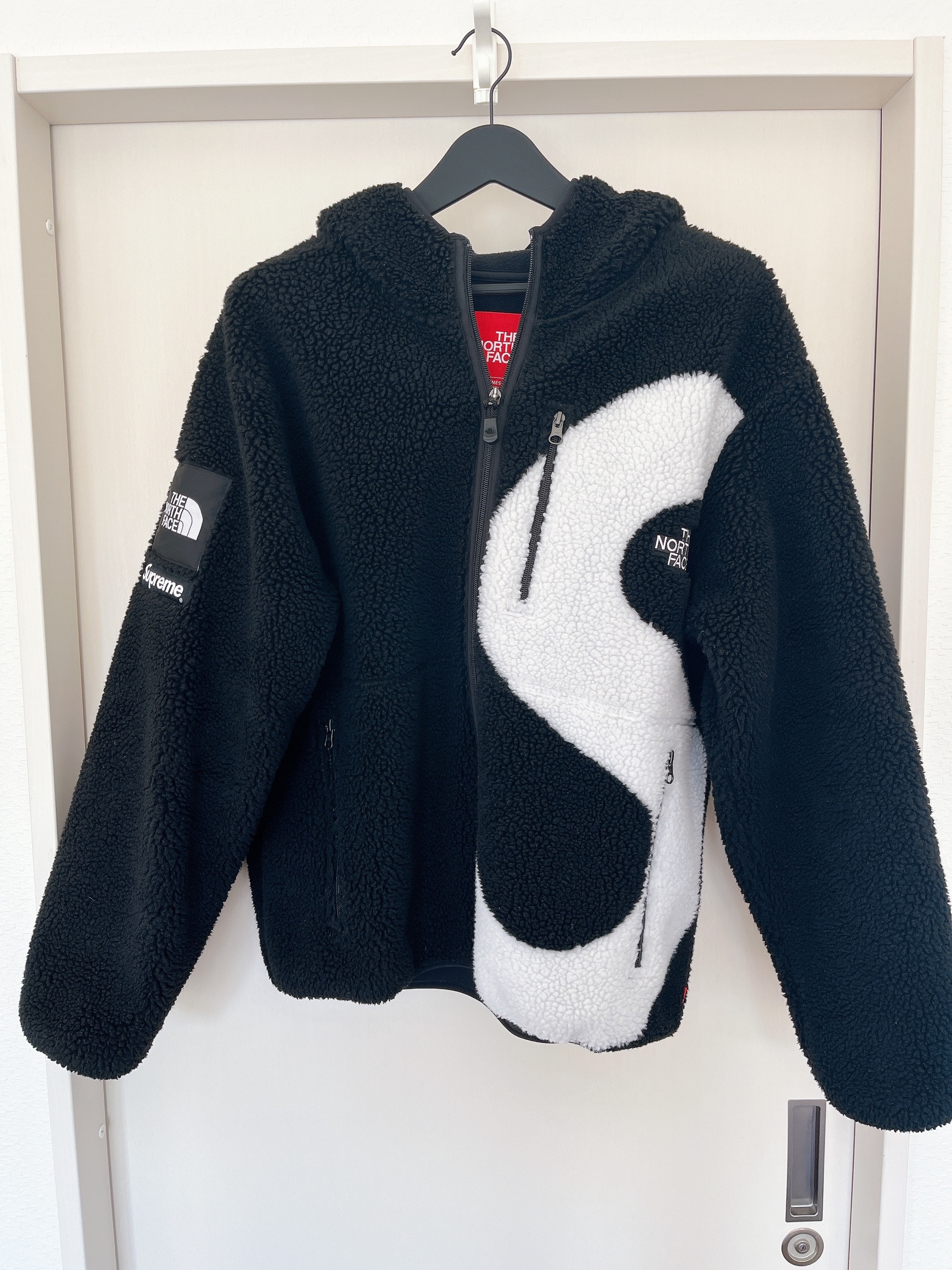 Supreme x The North Face S Logo Hooded Fleece Jacket "Black"