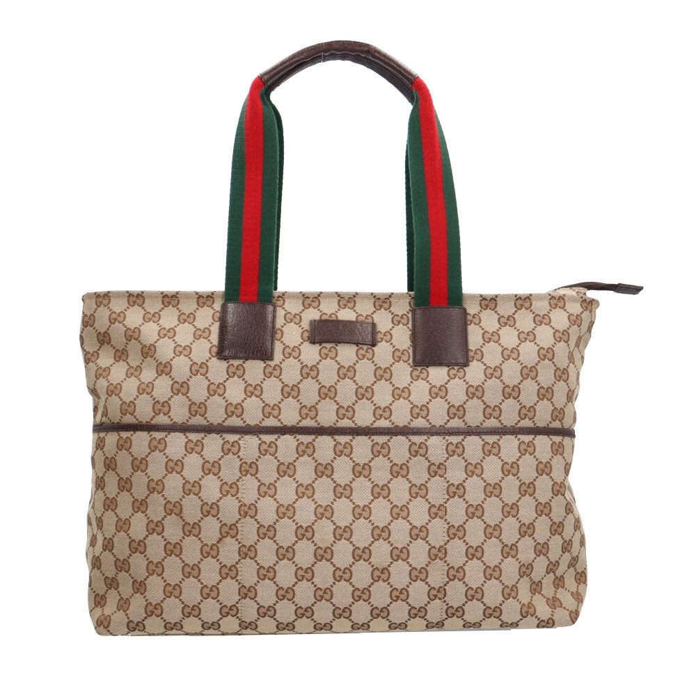 GUCCI トートバッグ C (やや傷や汚れあり)】グッチ マザーズバッグ シェリーライン トート