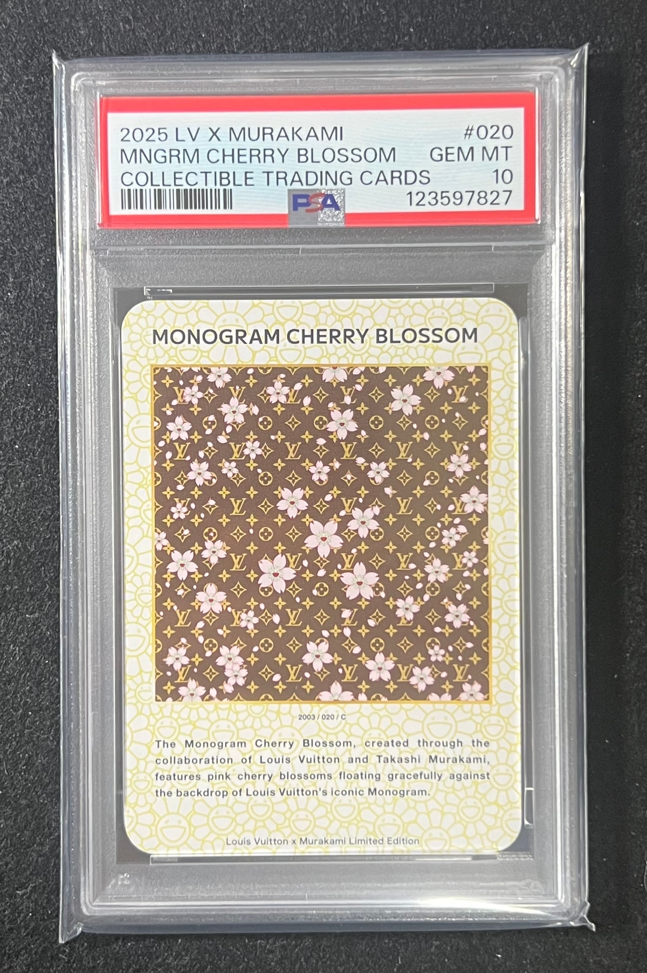 PSA 10 ルイ・ヴィトン × 村上隆 トレーディングカード チェリー PSA10】ルイヴィトン モノグラム & チェリーデザインズ C [2025 / 034