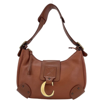 クロエ Chloe レザー ショルダーバッグ【中古】