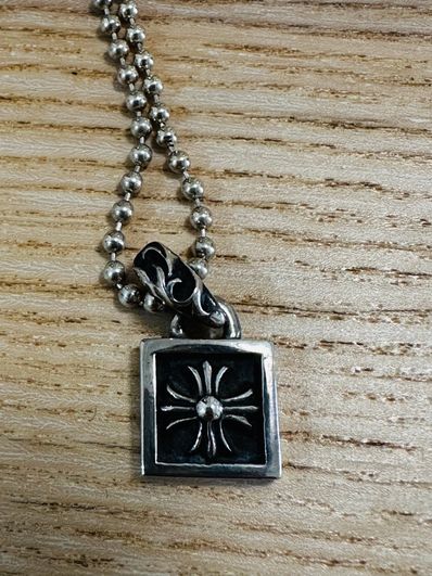 Chrome Hearts Framed CH Plus Charm "Silver"